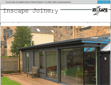 Tablet Screenshot of inscape-joinery.co.uk